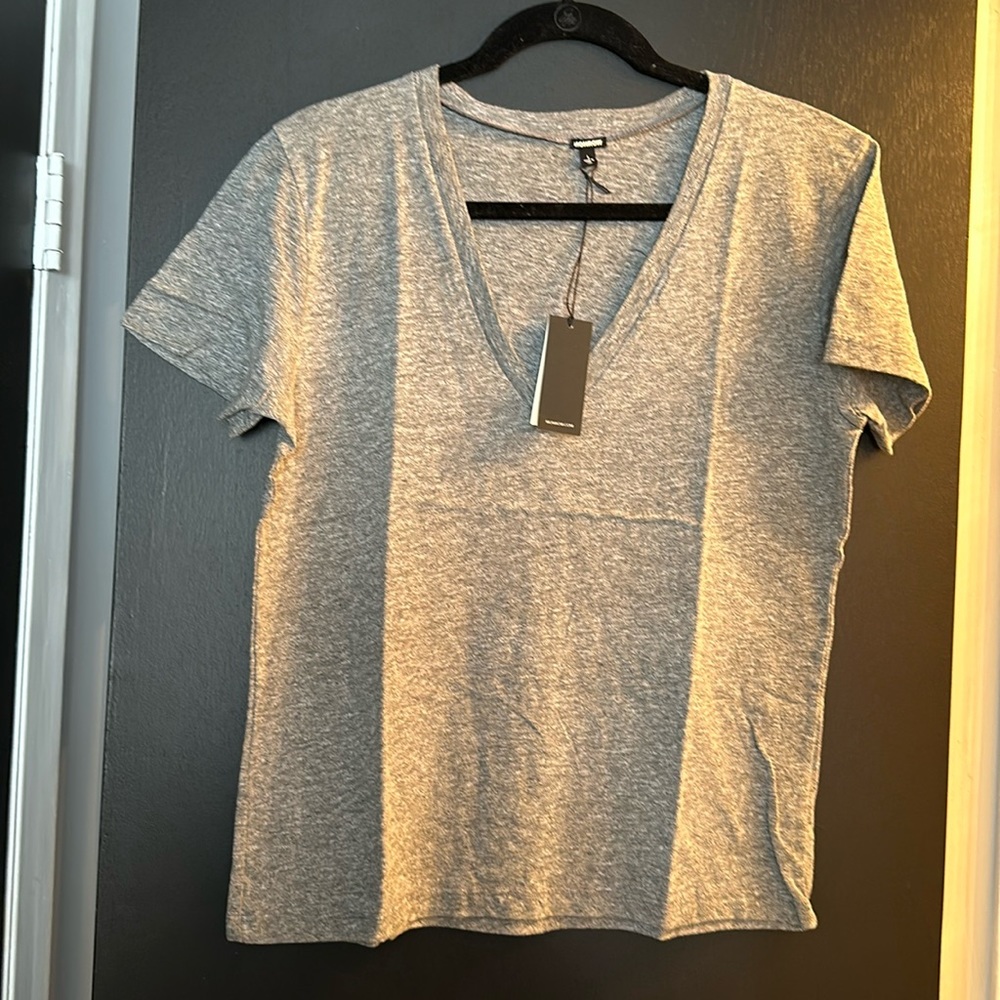 NWT Monrow gray t-shirt - size lg
